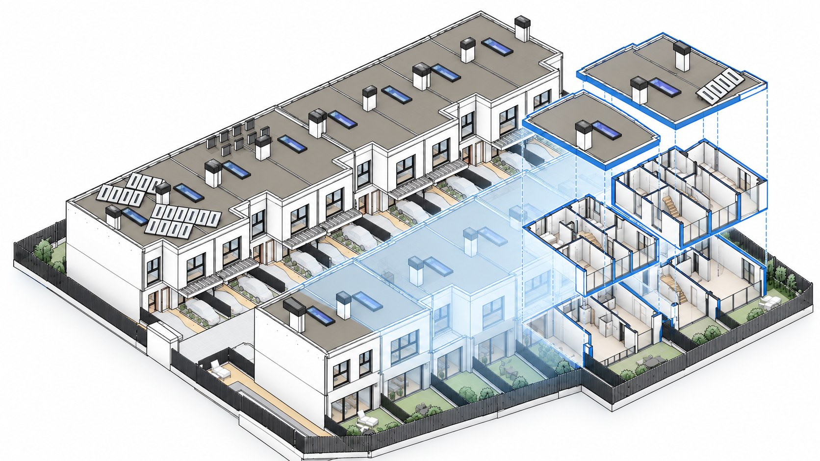 Ejemplo de modelo BIM de un edificio residencial