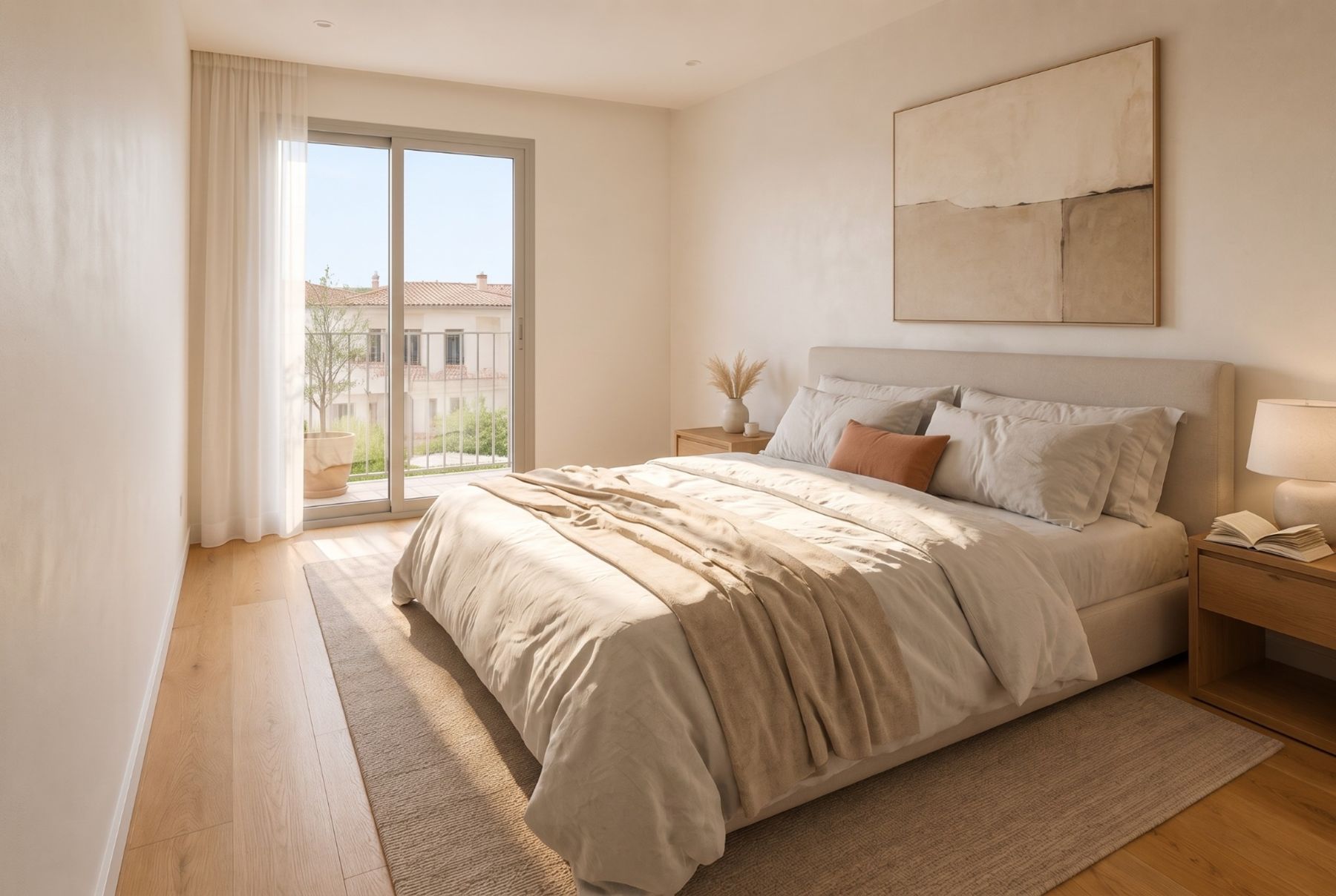 Dormitorio principal luminoso