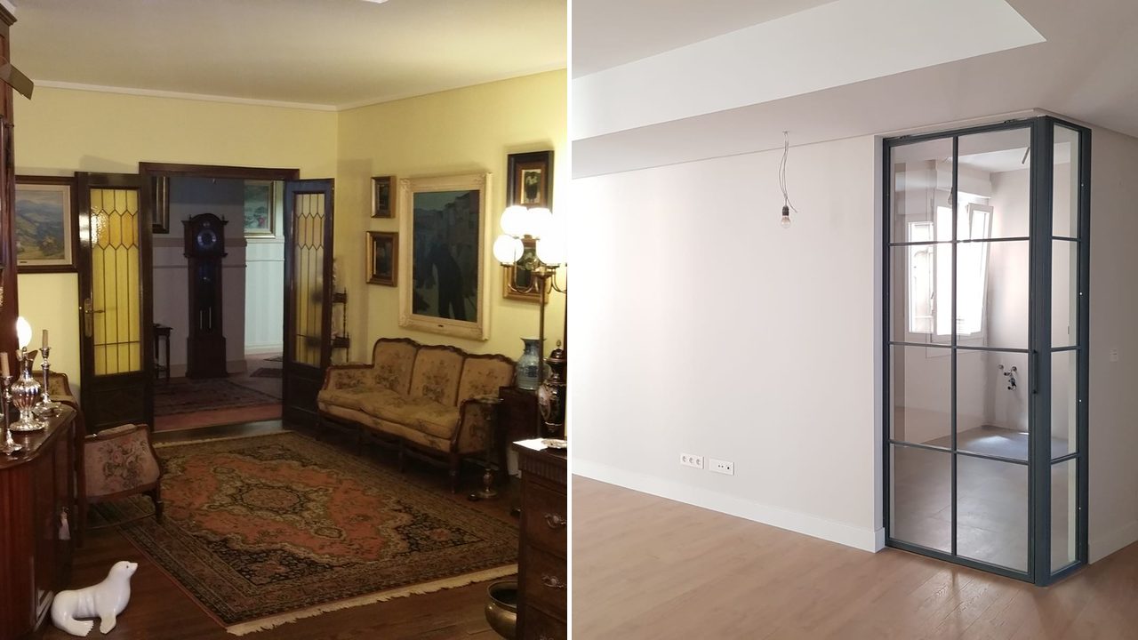 Antes y después de la transformación en Alameda Urquijo (segregación), Bilbao